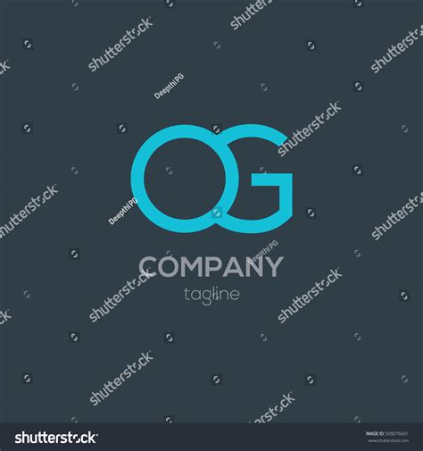 O G Letter Logo Design Vector Stock Vector Royalty Free 500076601