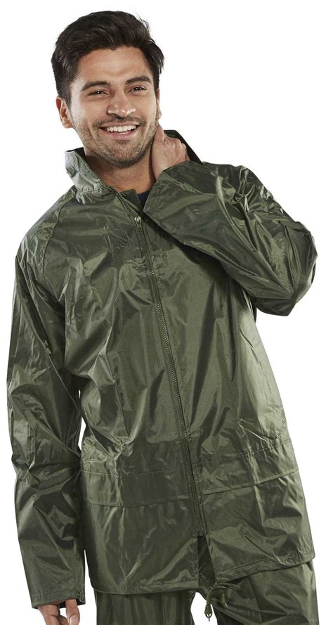 Nylon B-Dri Waterproof Jacket Navy or Olive NBDJ - PPE Stores