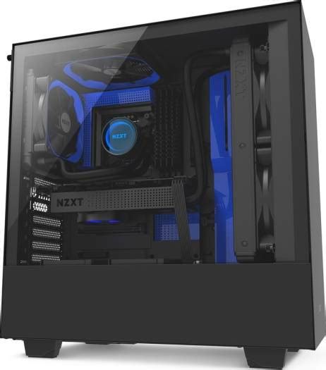 Nzxt H500 Atx Mid Tower Tempered Glass Window Compact Pc Gaming