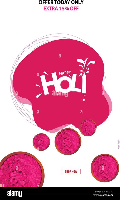 Illustration Of Abstract Colorful Happy Holi Background For Color