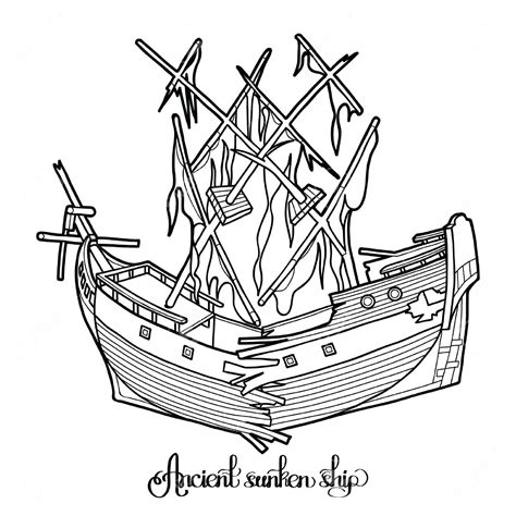Sinking Ship Drawing At Getdrawings Free Download