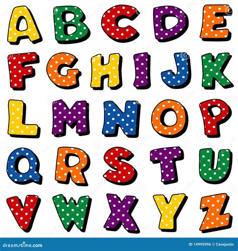 Polka Dot Alphabet Royalty Free Stock Image Image 14995996