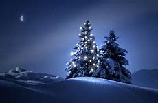 christmas tree night wallpaper background snow snowy backgrounds scenes desktop trees clearly lighted wallpapers pc lights 1080 1920 screen mountains