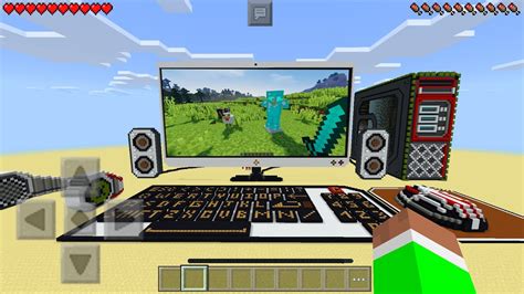 Giant Working Computer In Minecraft Pocket Edition No Mods Youtube