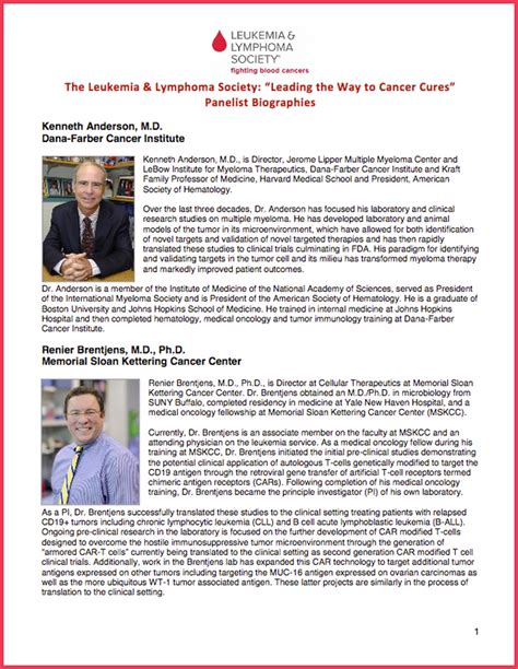 Leading The Way To Cancer Cures Leukemia And Lymphoma Society