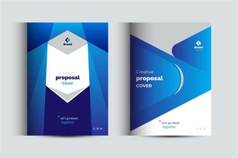 Premium Vector Creative Business Proposal Cover Design Template Adept
