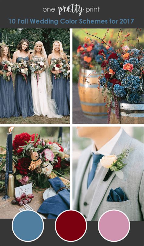 10 Amazing Wedding Color Palettes For Fall Wedding Colors Wedding