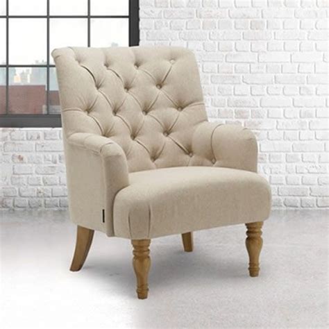 Deeply Padded Buttoned Back Bedroom Occasional Chair 2 Colours