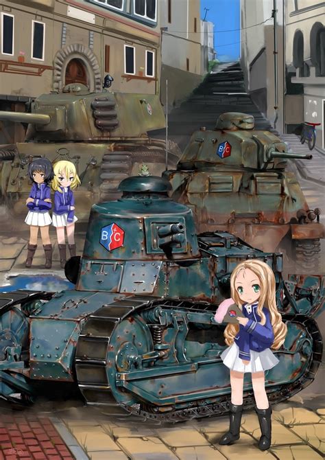 Andou Oshida And Marie Girls Und Panzer Drawn By Shasulastochka