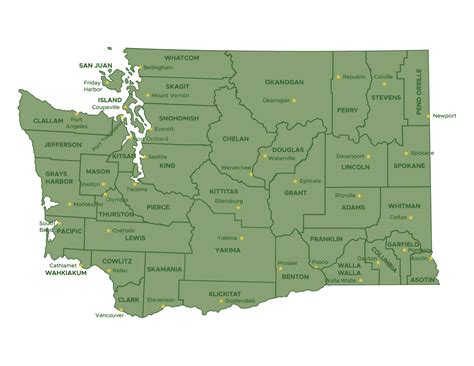 Map Of Counties In Washington State Alaska Map