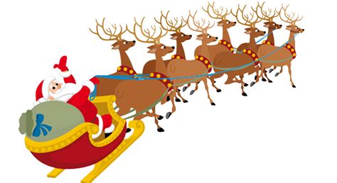 Reindeer Pulling Santa S Sleigh Clipart 10 Free Cliparts Download