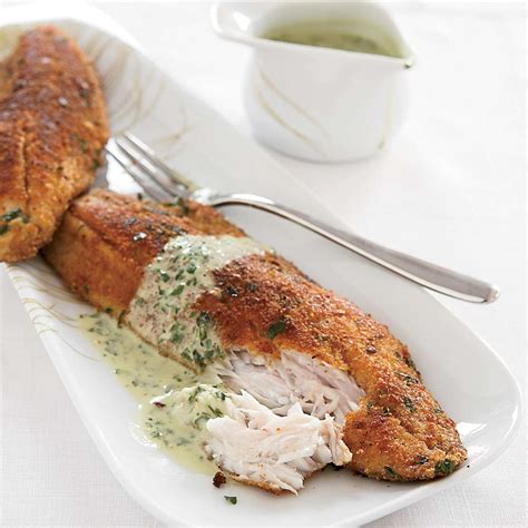 Sea Bass Fillets With Parsley Sauce Recipe Bob Chambers Food And Wine