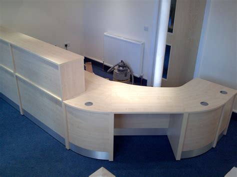 Flex Bespoke Dda Reception Desk Finished In Maple