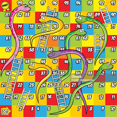 Snakes And Ladders Stock Illustration Download Image Now Snakes And
