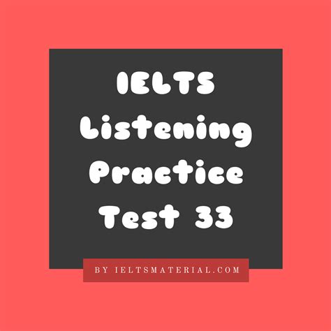 Improve Ielts Listening Skills With Ielts Listening Practice Test 33