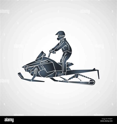 Snowmobiling Vector Logo Icon Illustration Stock Vector Image And Art Alamy