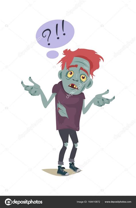 Zombie Character Fictional Being Hesitating Stock Vector By ©robuart