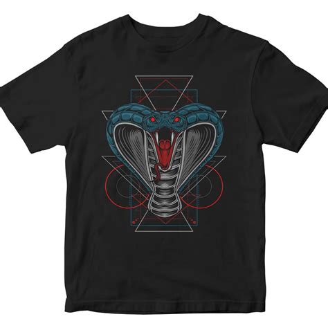 King Cobra Geometric T Shirt Design To Buy Buy T Shirt Designs