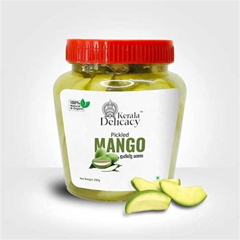 Kerala Delicacy Pickled Mangoes Manga Uppilittath 500g Seasoned Raw