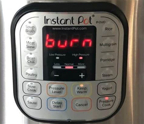 The instant pot burn notice is a protection to help prevent your tasty pressure cooker meals from burning and getting spoiled. Top 10 Instant Pot Questions and Answers - Happy Food Geek