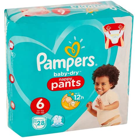 Pampers Baby Dry Nappy Pants Size6 28 Pack Woolworths