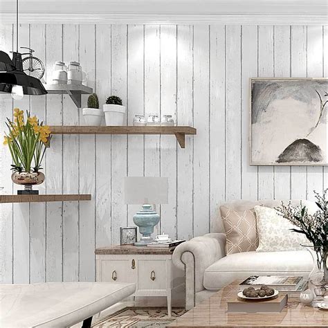 Country Rustic Wood Panel Wallpaper Residential And Commercial Shop