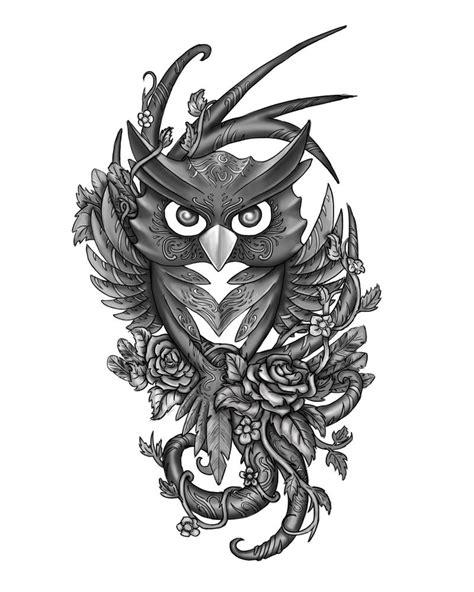 Owl Tattoo Design By Jonasolsenwoodcraft On Deviantart