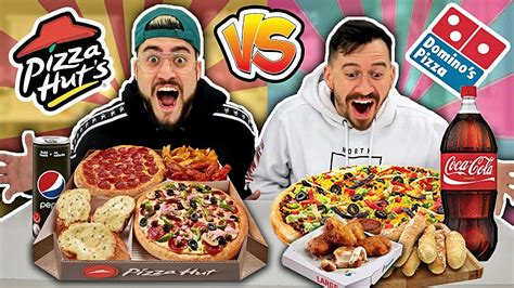 Pizza vs satay, subang jaya. DOMINOS VS. PIZZA HUT CHALLENGE !! *ENTIRE MENU* (Most ...