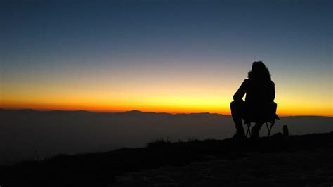 Alone Backlit Dawn Dusk Evening Landscape Light Morning