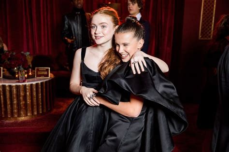 Stranger things season 3 world premiere. Millie Bobby Brown and Sadie Sink - Netflix Golden Globes After Party in Beverly Hills • CelebMafia