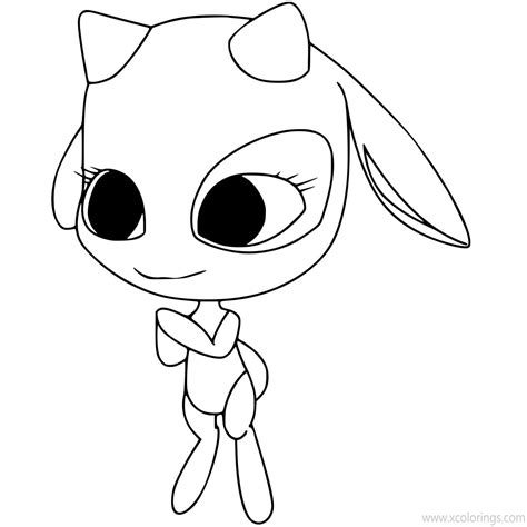 Miraculous Ladybug Kwami Coloring Page Images And Photos Finder