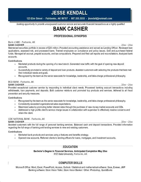 Follow our example for insights on what to include and how to showcase value on yours! 10 Cashier Job Description For Resume sample ...