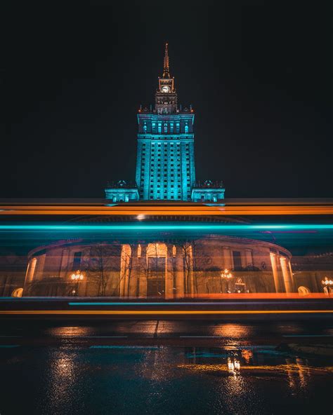 Dynamic Images Of Warsaw At Night Fubiz Media Cinematic Photography