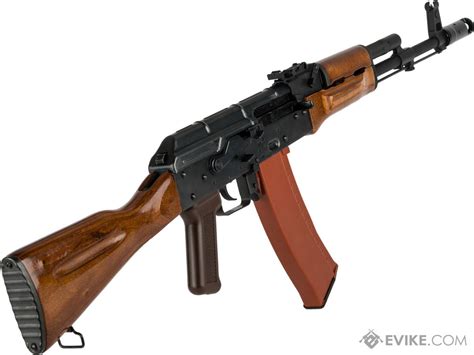 We Tech Ak 74 With Wood Furniture Airsoft Gas Blowback Rifle Model