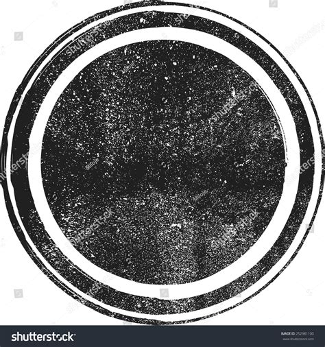 Grunge Vector Circle Stamp With High Detailed Distress Texture