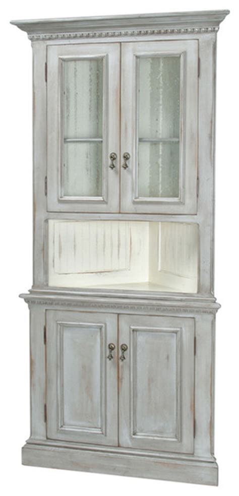 Amazing gallery of interior design and decorating ideas of corner cabinet in bedrooms, closets, living rooms, dens/libraries/offices, dining rooms, bathrooms, kitchens by elite interior designers. Regency Corner Cabinet - Traditional - China Cabinets And ...
