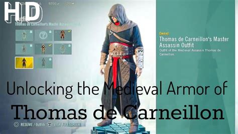 Assassins Creed Unity Unlocking The Medieval Armor Of Thomas De