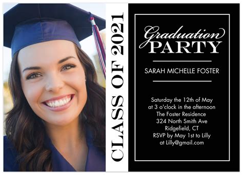 Walgreens Graduation Announcements Front And Back Graduation