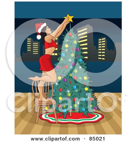 Royalty Free Rf Clipart Illustration Of A Sexy Christmas Woman