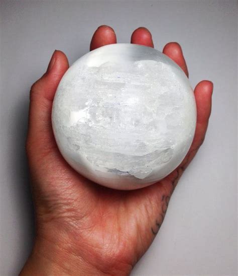 Selenite Sphere Selenite Ball Crystal Ball Crystal Sphere Etsy