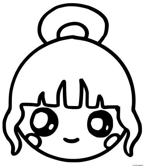 Coloring Pages Of Kawaii Girls Coloring Pages