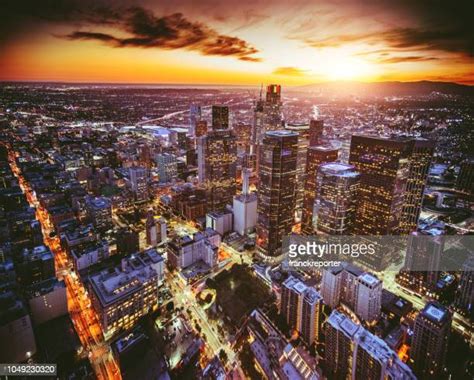 La Downtown Skyline Photos And Premium High Res Pictures Getty Images