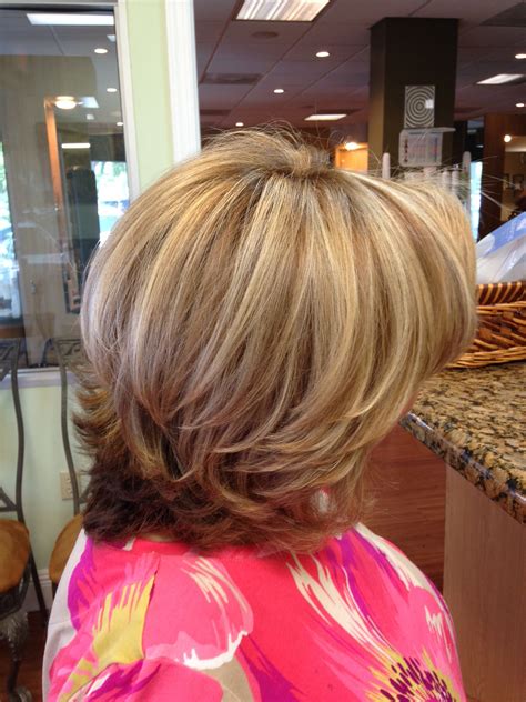 Super layered fun hairstyles for medium length hair. 20 Ideas of Bob Hairstyles With Contrasting Highlights