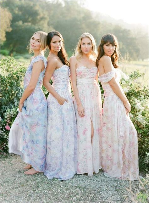 26 Chic Floral Bridesmaids Dresses To Get Inspired Weddingomania