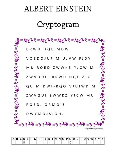 Free Printable Cryptograms Pdf Printable World Holiday