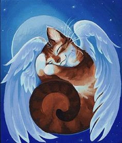 Pin By Beth Higgins On Mystical Cats Angels Cat Art Cats