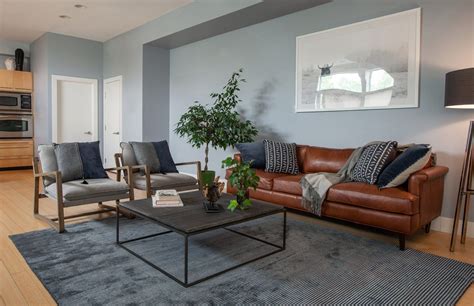 Downtown Denver Open Concept Living Room Design Beautiful Interior