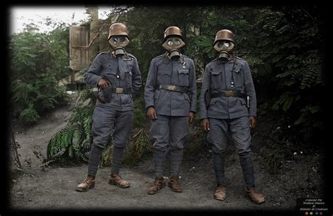 3 German Soldiers Wearing Gas Masks Italian Front Ww1 1917