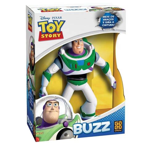 Boneco Vinil Buzz Toy Story Lider Brinquedos