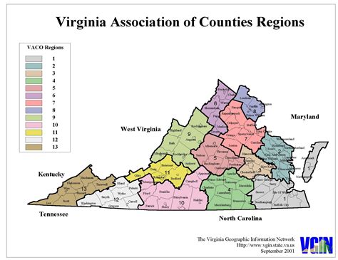 Virginia Counties Map Regions Altizer Law